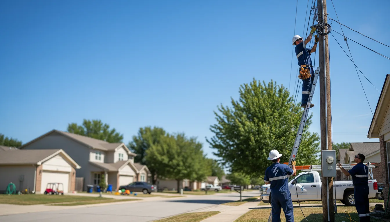 Residential electrician providing installation services in Comstock, NY